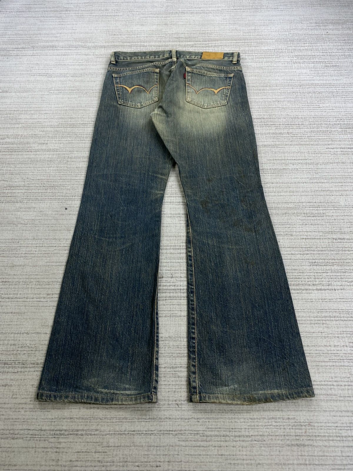 Edwin Vintage Edwin Flared Mud Wash Denim Pants Size US 31 - 2 Thumbnail