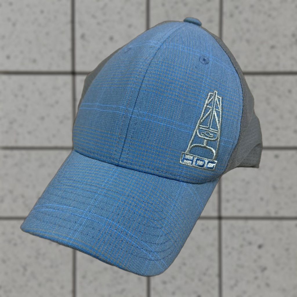 Vintage Hooey Western Oil Gear Flex Fit Blue Hat Size Small-Medium Men's Baseball Cap Breathable Polyester Solid 90s Western Theme Size ONE SIZE - 1 Thumbnail