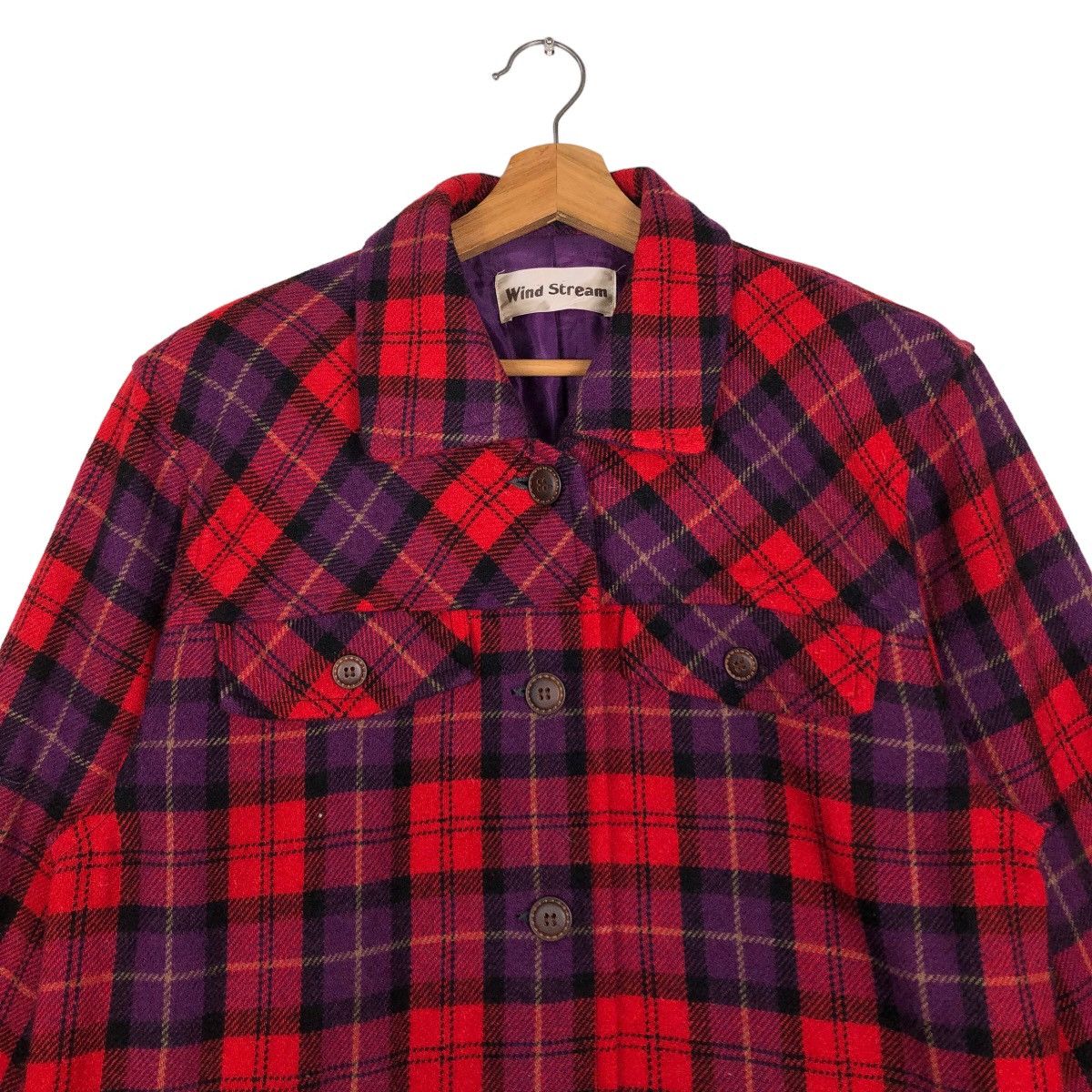 Japanese Brand 🔥Vtg Tartan Design Punk Jacket Style Wind Stream Japan Size US M / EU 48-50 / 2 - 3 Thumbnail