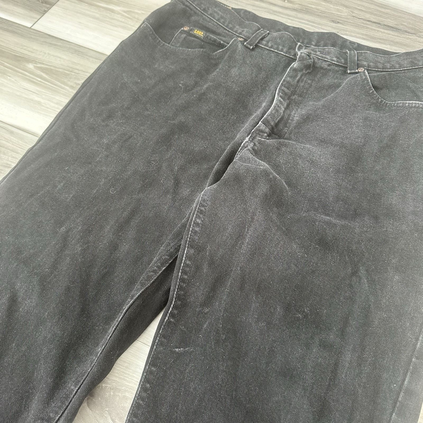 Lee Vintage Lee Union Made USA Washed Black Jeans Mens 36x34 Size US 36 / EU 52 - 3 Thumbnail
