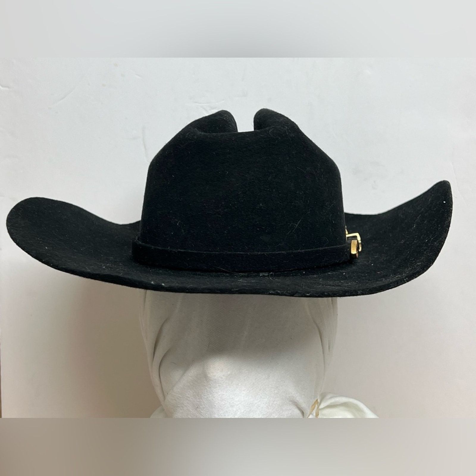 Twins Twinstone Chicago Cowboy Hat Black Fine Felt Unisex Sz 6 3/4 Size ONE SIZE - 1 Thumbnail