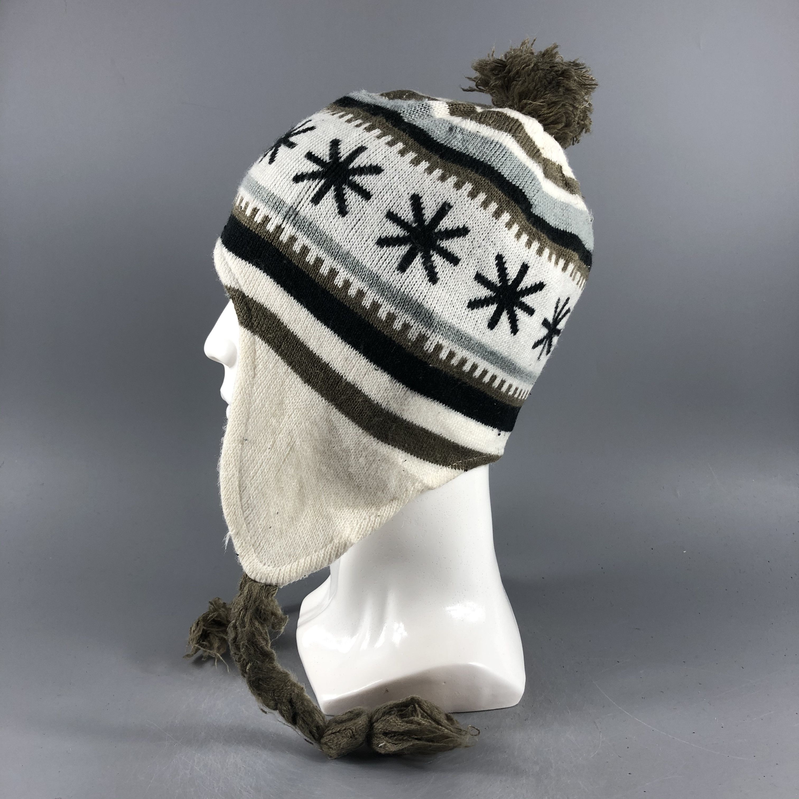 Japanese Brand × Vintage Unknown Ear Flap Hat Beanie Snow Hat Snow Cap -D321 Size ONE SIZE - 1 Thumbnail
