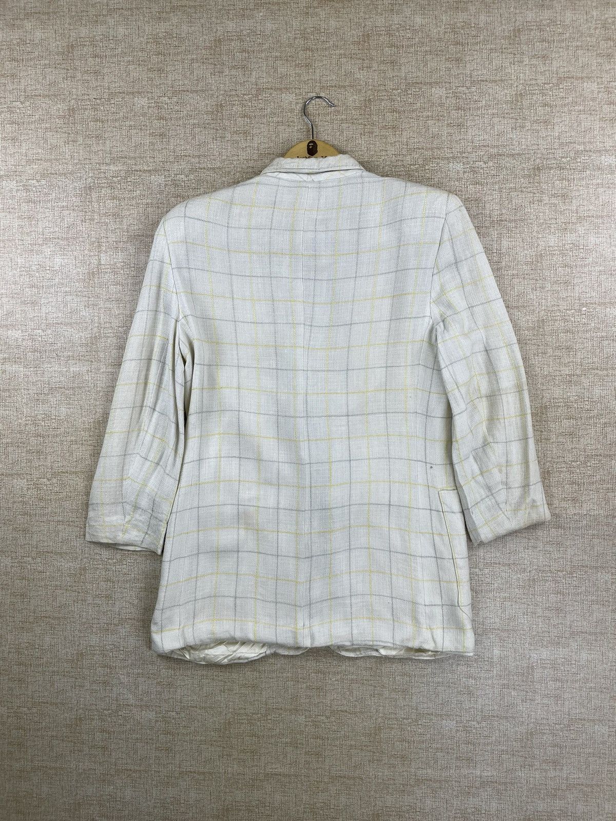 Christian Dior Monsieur × Vintage Vintage Christian Dior Separates White Plaid Blazer Jacket Size US S / EU 44-46 / 1 - 5 Thumbnail