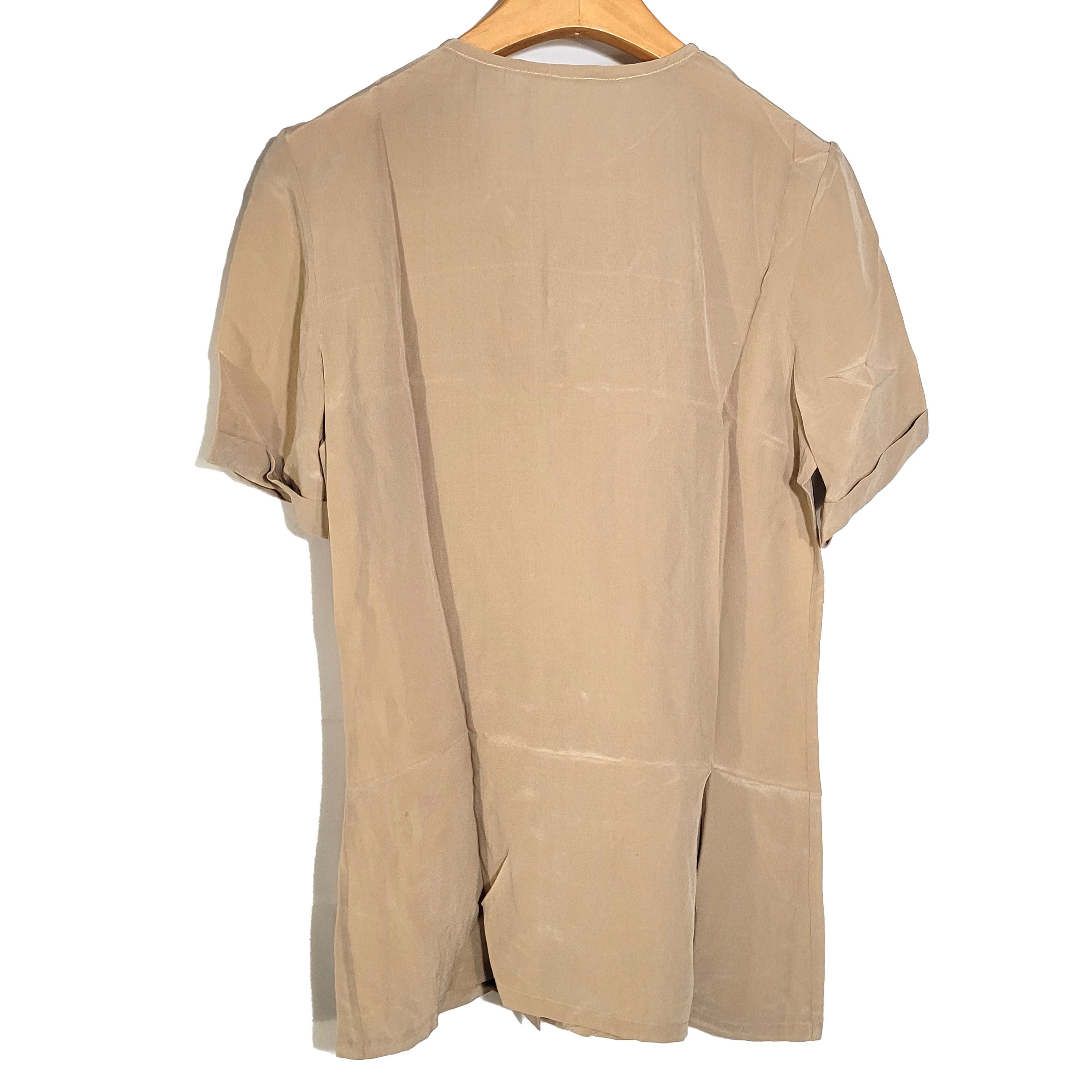 Other Women's 100% Silk Size XS Short Sleeve Top Shirt SCA498 Size XS / US 0-2 / IT 36-38 - 2 Thumbnail