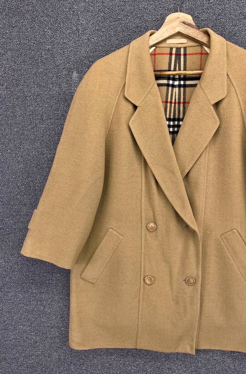 Burberry × Vintage Vintage 90s Burberry Double Breasted Wool Jacket Size US M / EU 48-50 / 2 - 5 Thumbnail