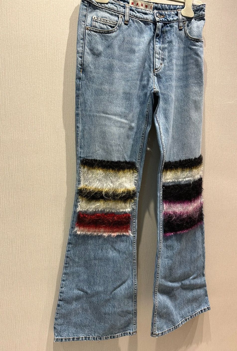 Marni Marni 22AW Mohair Patches Denim-2507 Size 38" / US 16 / IT 52 - 1 Thumbnail