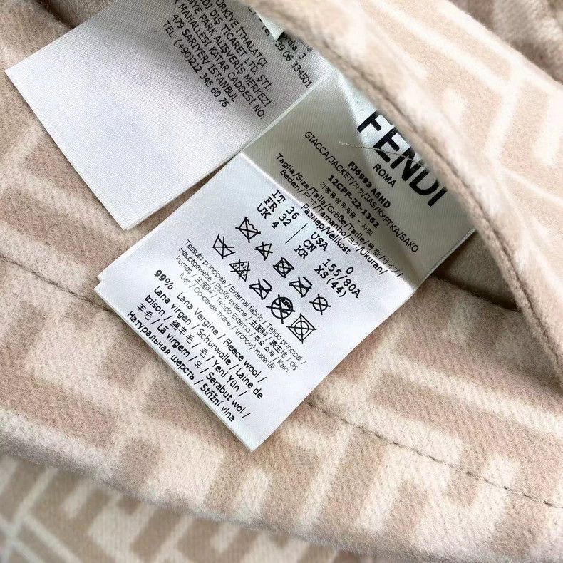 Fendi Fendi size 36 Milk tea colour old flower full print doubl Size US XXS / EU 40 - 7 Thumbnail