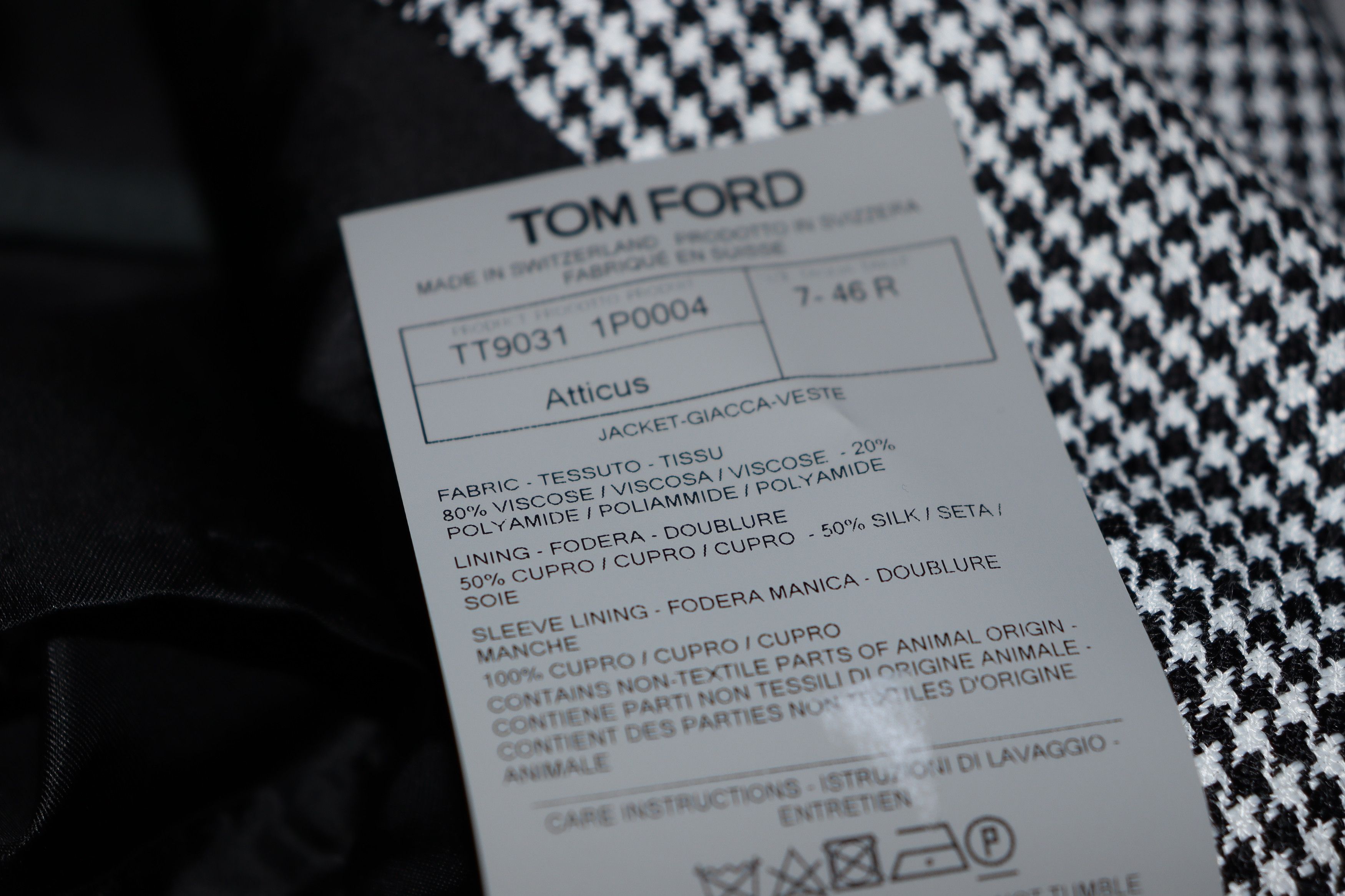 Tom Ford o1rshd1 Atticus Blazer in Black/White Size US S / EU 44-46 / 1 - 9 Thumbnail