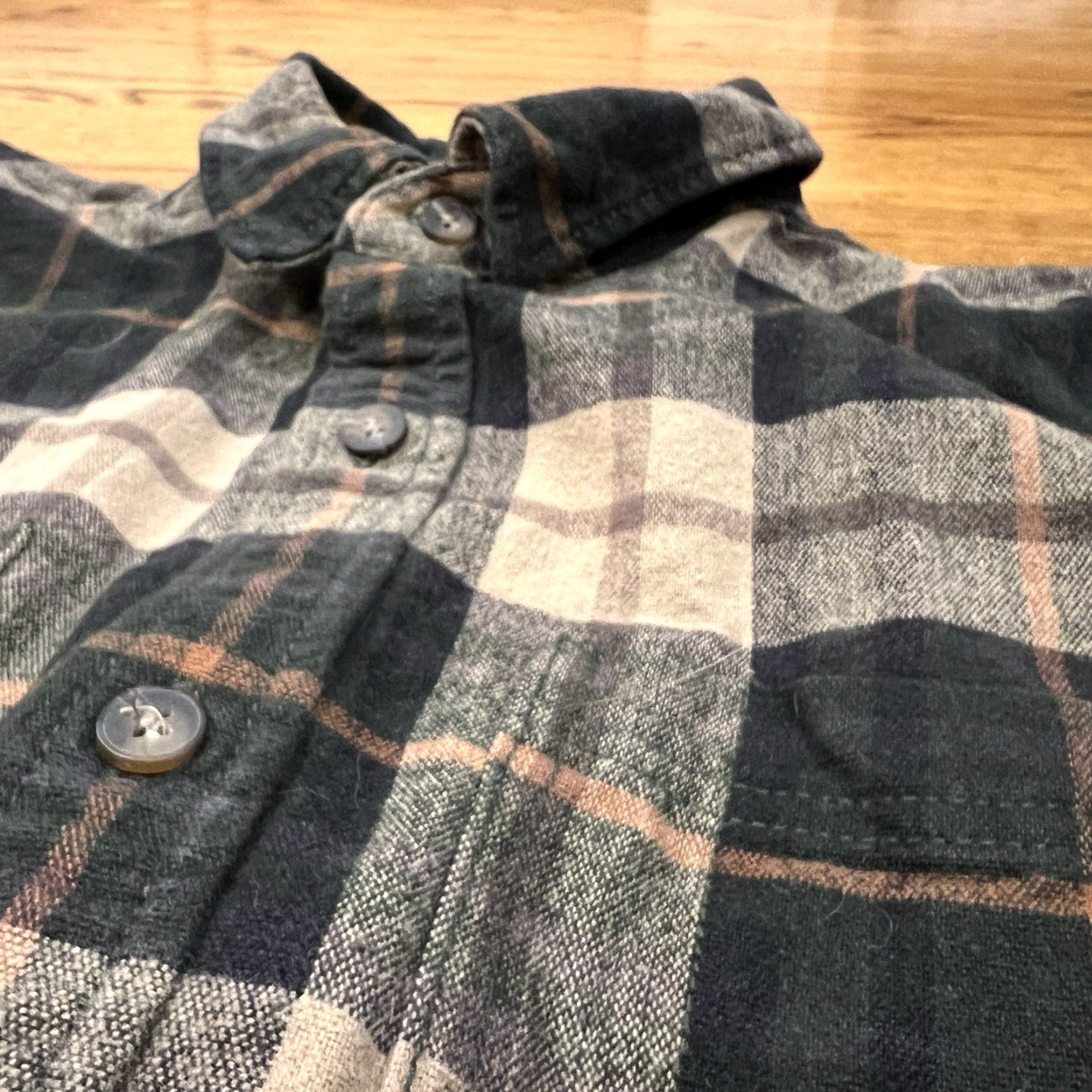 FatFace VINTAGE Fat Face Men’s Flannel Shirt Large Adjustable Fit Casual Plaid Long Sleeve Cotton Winter Fall Spring Size US L / EU 52-54 / 3 - 3 Thumbnail