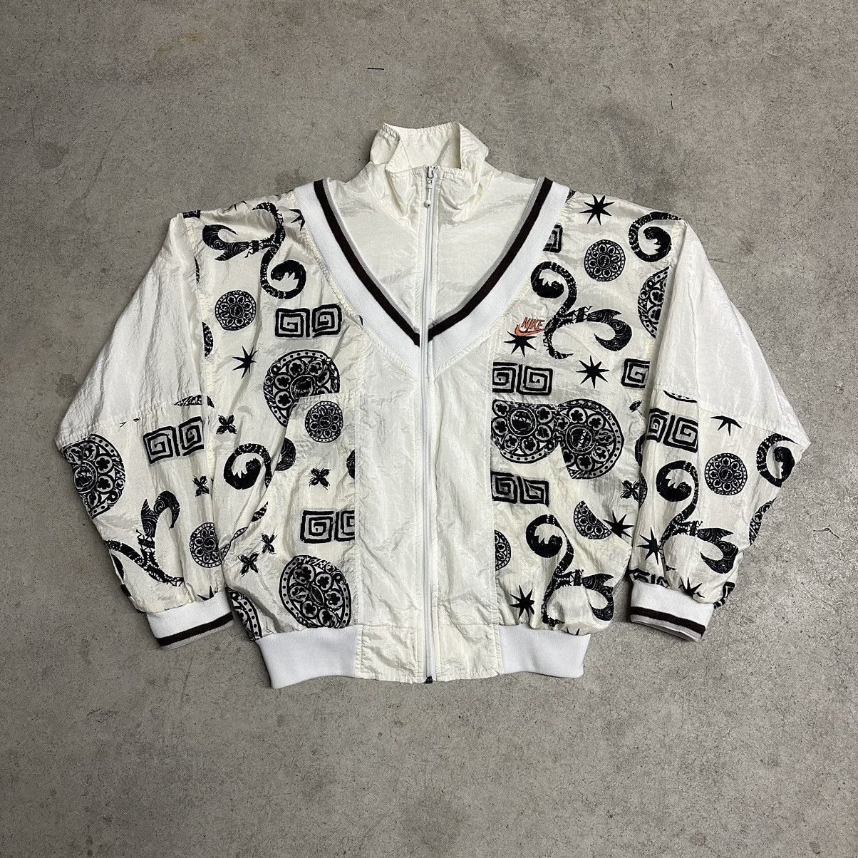 Nike × Vintage Vintage Rare Nike Paisley Windbreaker Jacket Size US S / EU 44-46 / 1 - 3 Thumbnail