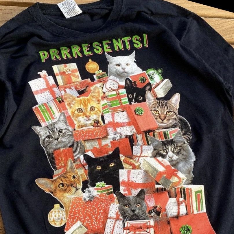 Other PRRRESENTS! Lovely Cats Tee – Cute Funny Cat Size US L / EU 52-54 / 3 - 3 Thumbnail