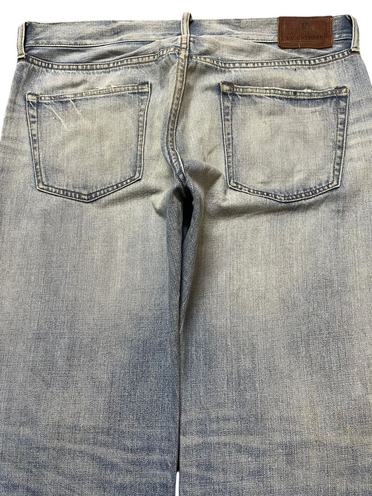 In The Attic Vintage Japanese Brand Mud Faded Wash Distress Baggy Jeans Size US 36 / EU 52 - 5 Thumbnail