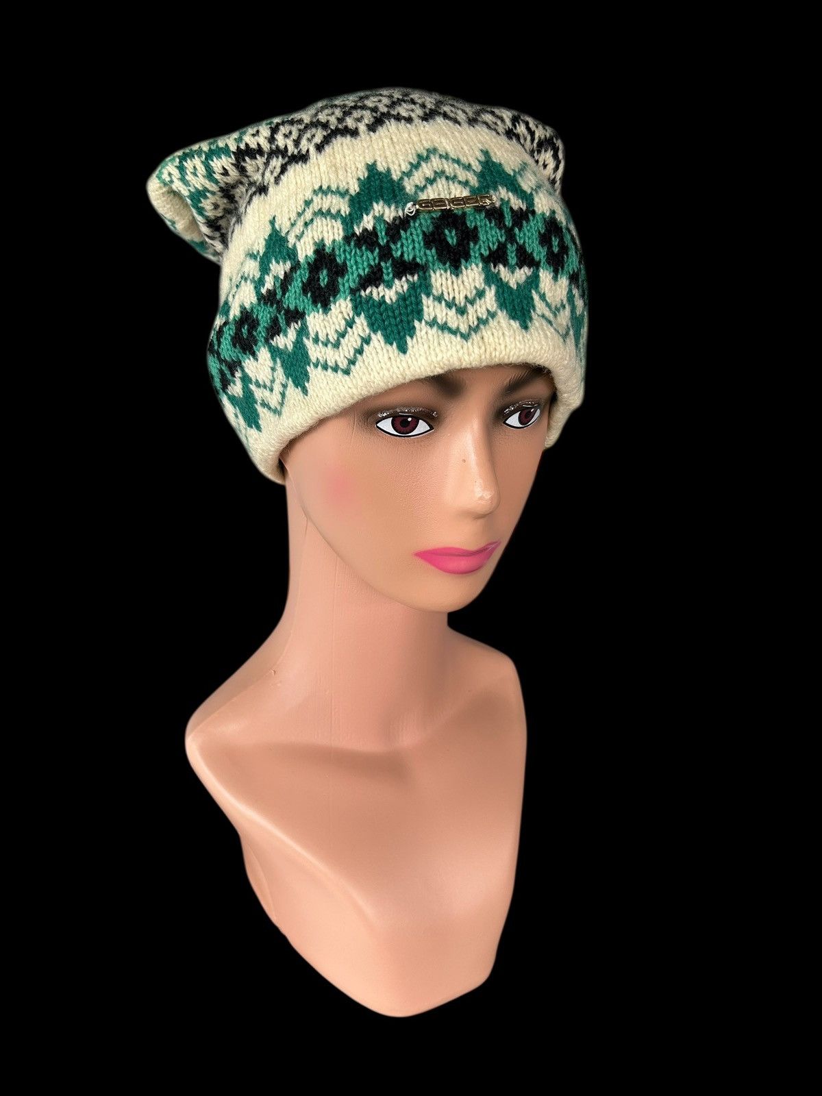 Japanese Brand × Kapital × Vintage Crochet Knitt Wool Beanie Hats Size ONE SIZE - 5 Thumbnail