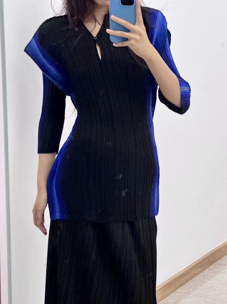 Issey Miyake Issey Miyake Aurora Blue Gradient Top - dmc Size US M / EU 48-50 / 2 - 1 Thumbnail