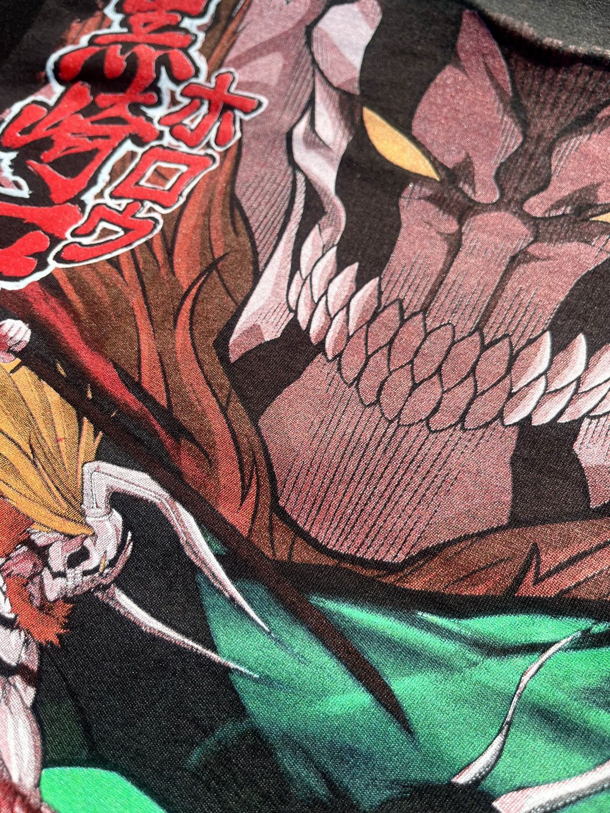 Anime × Handmade Bleach Ichigo vs. Ulquiorra heavy cotton tee Size US L / EU 52-54 / 3 - 4 Thumbnail