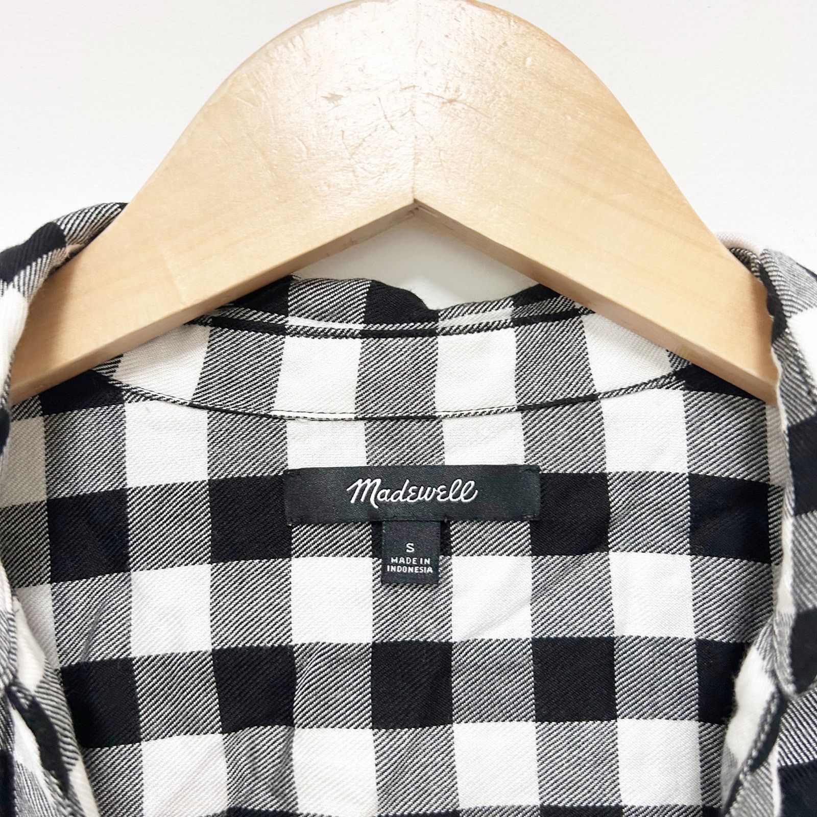 Madewell Madewell Wrap-Front Shirt in Buffalo Check Plaid Sz S Size S / US 4 / IT 40 - 2 Thumbnail