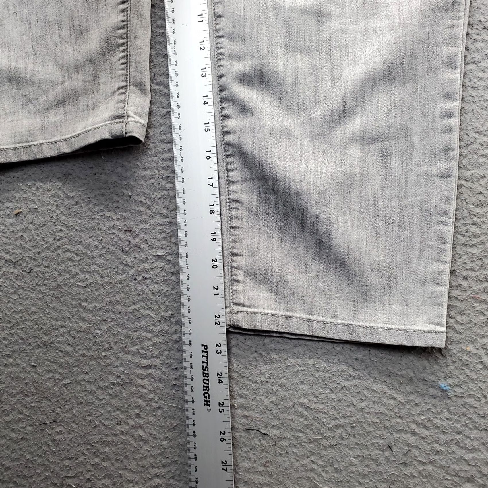 Vintage Chico's Womens Jeans Cropped Gray Cotton Denim Straight Pockets Size S 5-Pocket Size 28" / US 6 / IT 42 - 4 Thumbnail