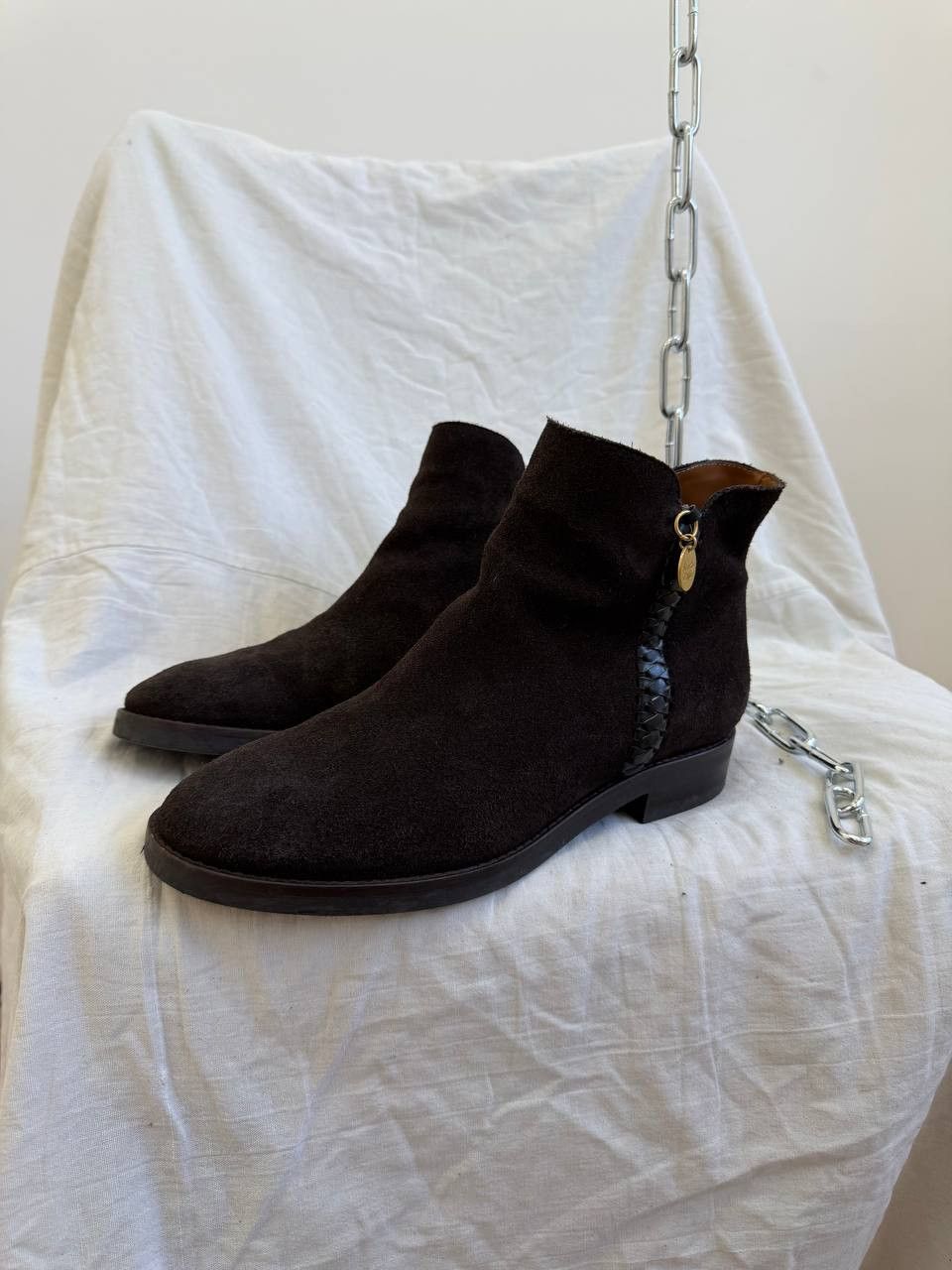 Vintage See By Chloé Vintage Men's Suede Classic Avant-Garde Boots Size US 9 / EU 42 - 9 Thumbnail
