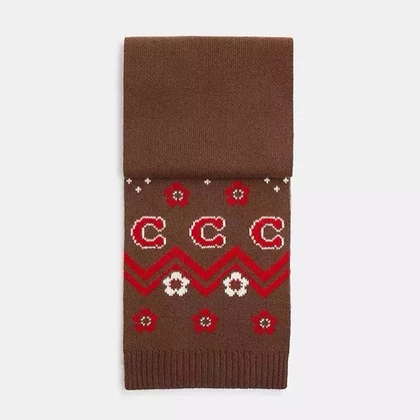 Coach NWT Bundle Coach Knit Muffler CCW05 & Gloves CCW71 Sable Size ONE SIZE - 8 Thumbnail