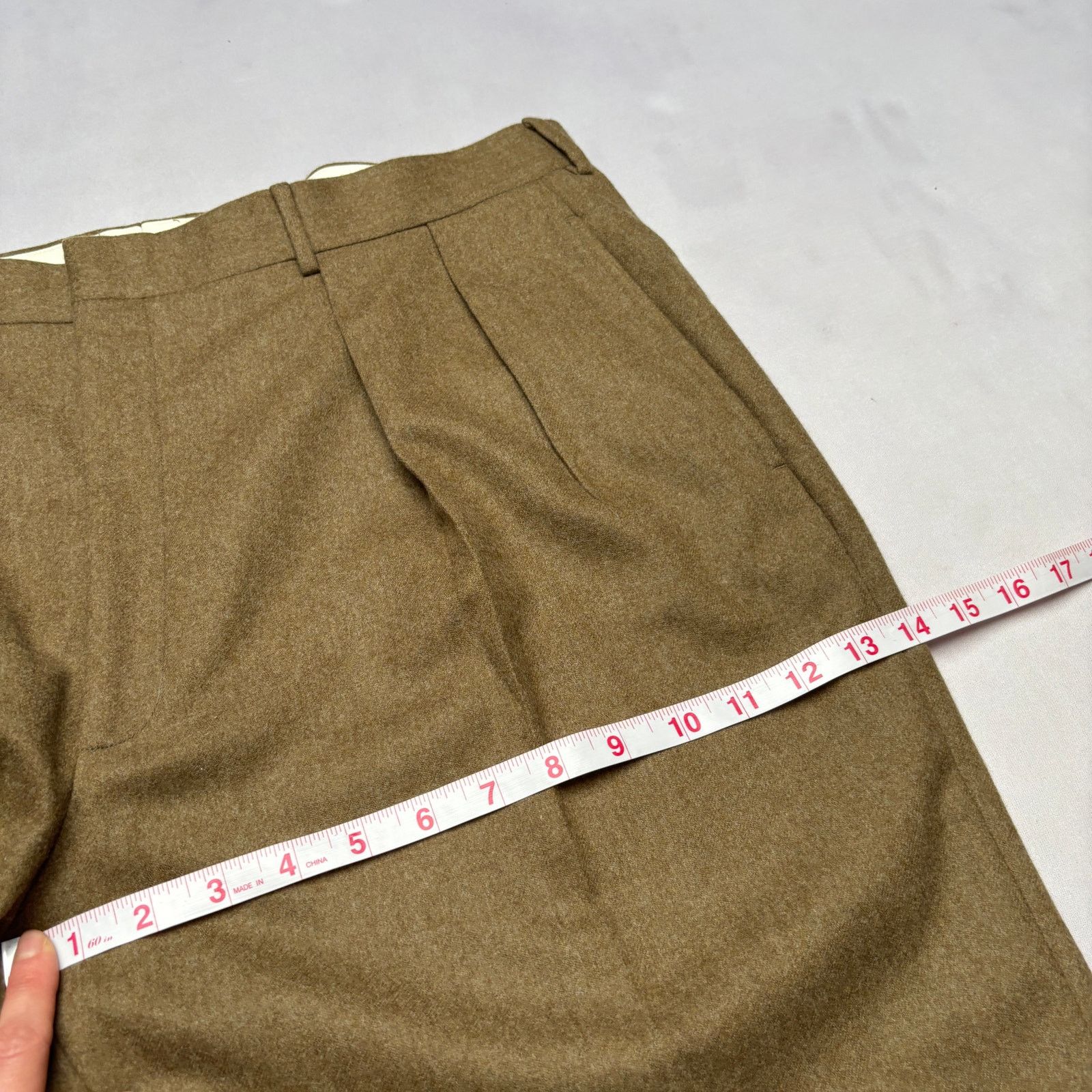 Polo Ralph Lauren × Vintage Vintage Polo Ralph Lauren Wool Cashmere Pleated Pants 38x28 Size US 38 / EU 54 - 6 Thumbnail