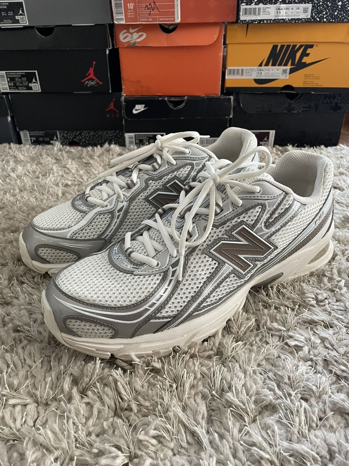 New Balance New Balance 740 Sea Salt Mushroom Size US 12 / EU 45 - 1 Thumbnail