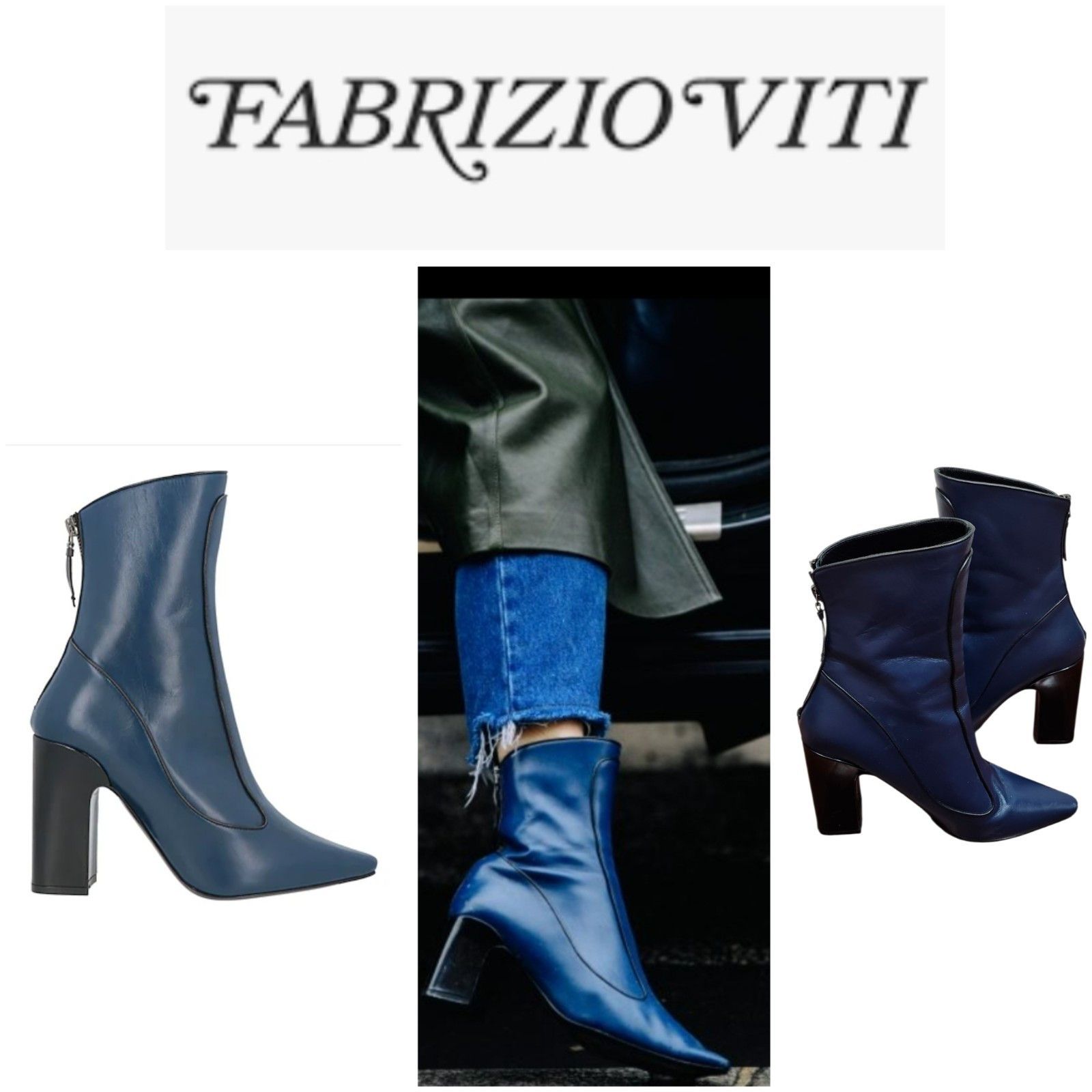 Other FABRIZIO VITI CAPALBIO LEATHER TIMELESS BOOTIE 38/US 7.5 Size US 7.5 / IT 37.5 - 1 Thumbnail