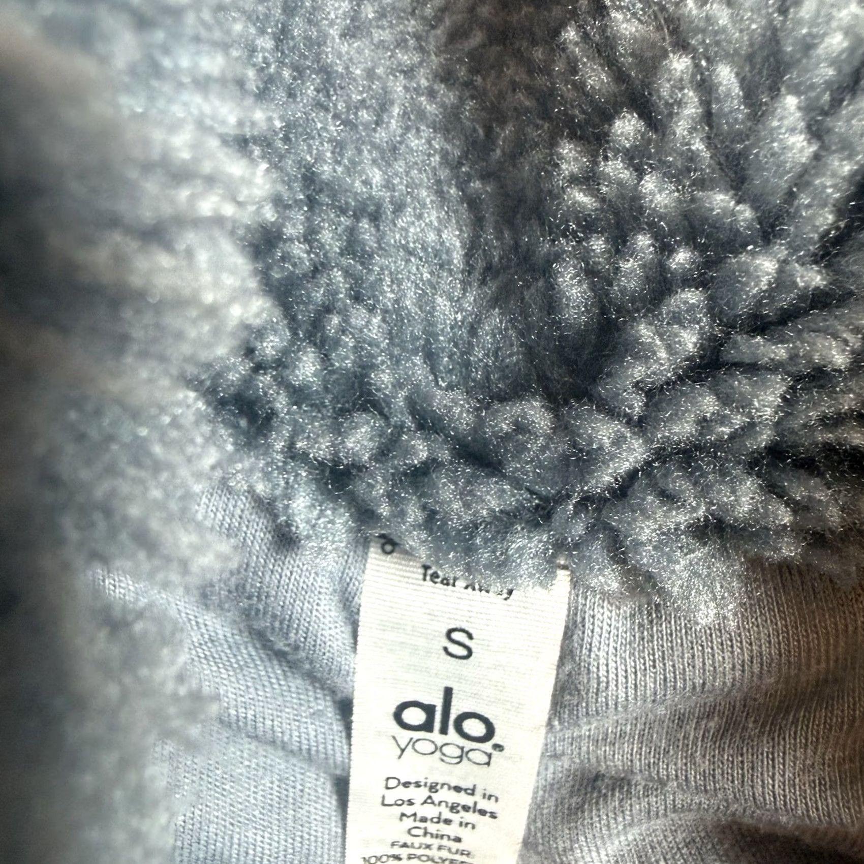 Alo ALO Yoga Sweatshirt Full Zip Women's Small Fleece Blue Size S / US 4 / IT 40 - 4 Thumbnail