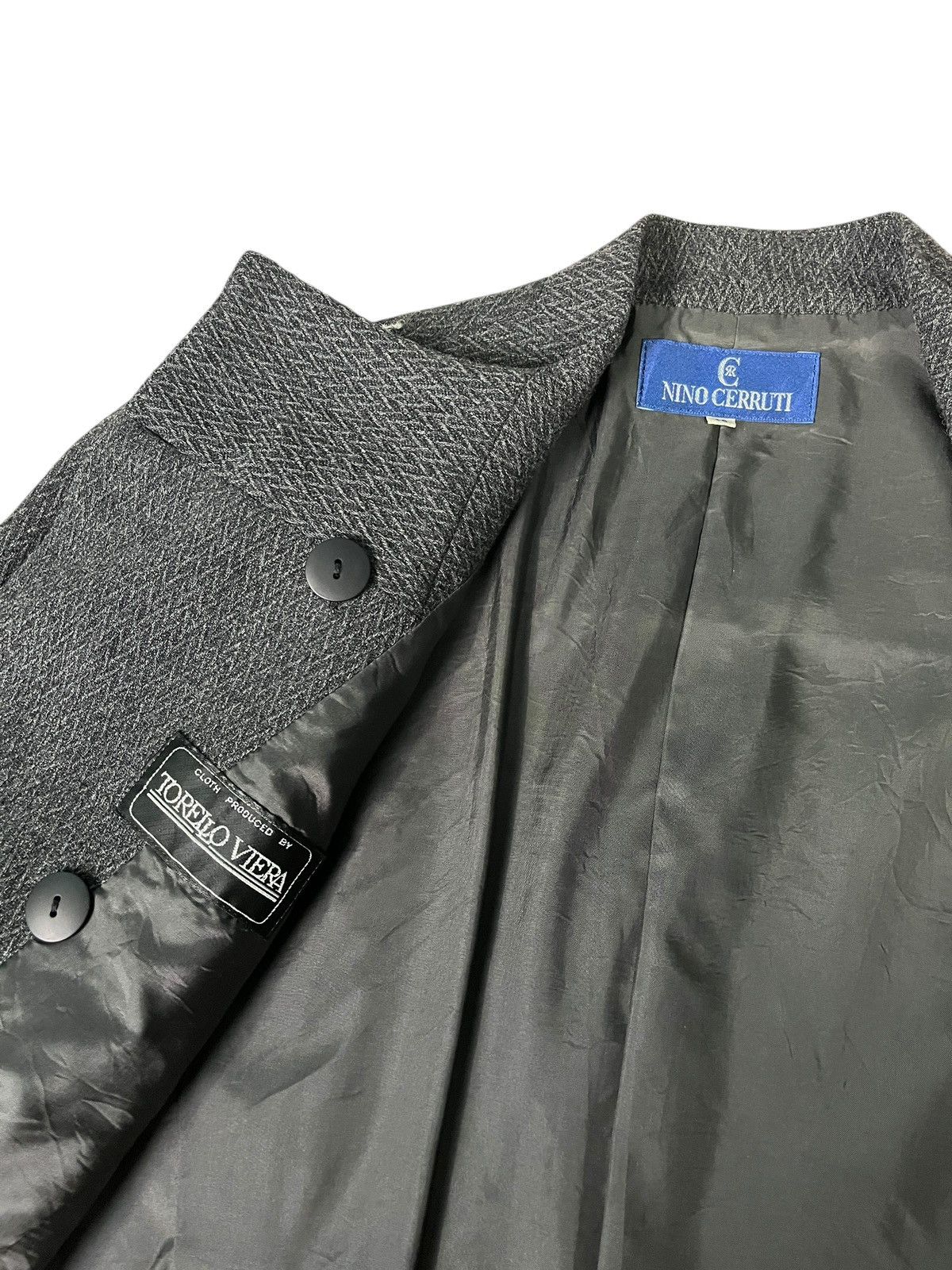 Cerruti 1881 × Vintage Nino Cerruti Made in Japan Double Breasted Twill Jacket Size S / US 4 / IT 40 - 9 Thumbnail