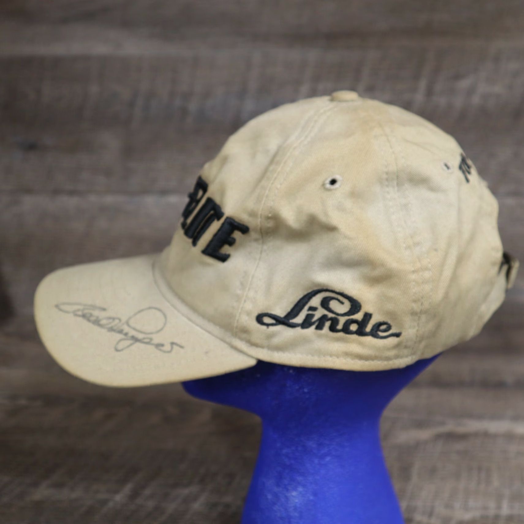 Vintage Top Flite Hat Golfing Embroidered American Flag Tan Strapback Adjustable Mens Brown Cap Size US M / EU 48-50 / 2 - 3 Thumbnail