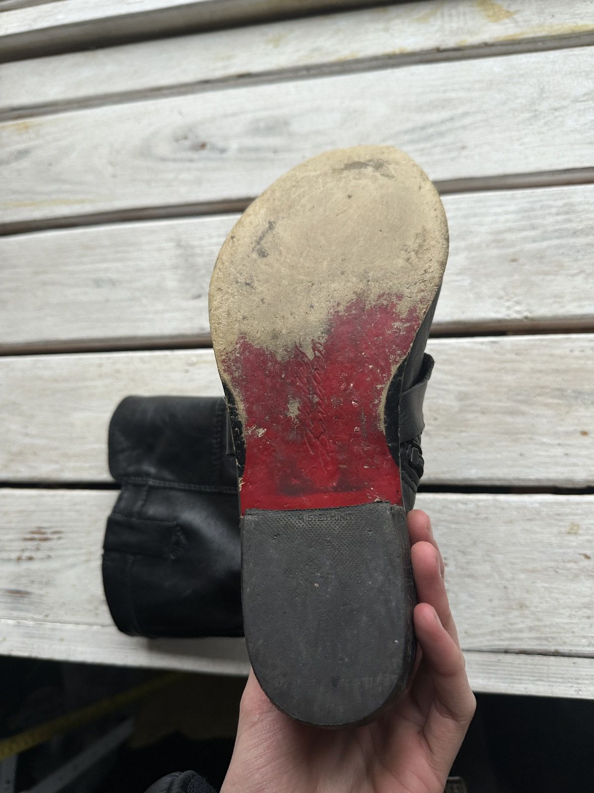 Harley Davidson 🚨RARE HARLEY DAVIDSON BLACK BOOTS METAL WITH LOGO IF6WAS9 Size US 9 / IT 39 - 8 Thumbnail