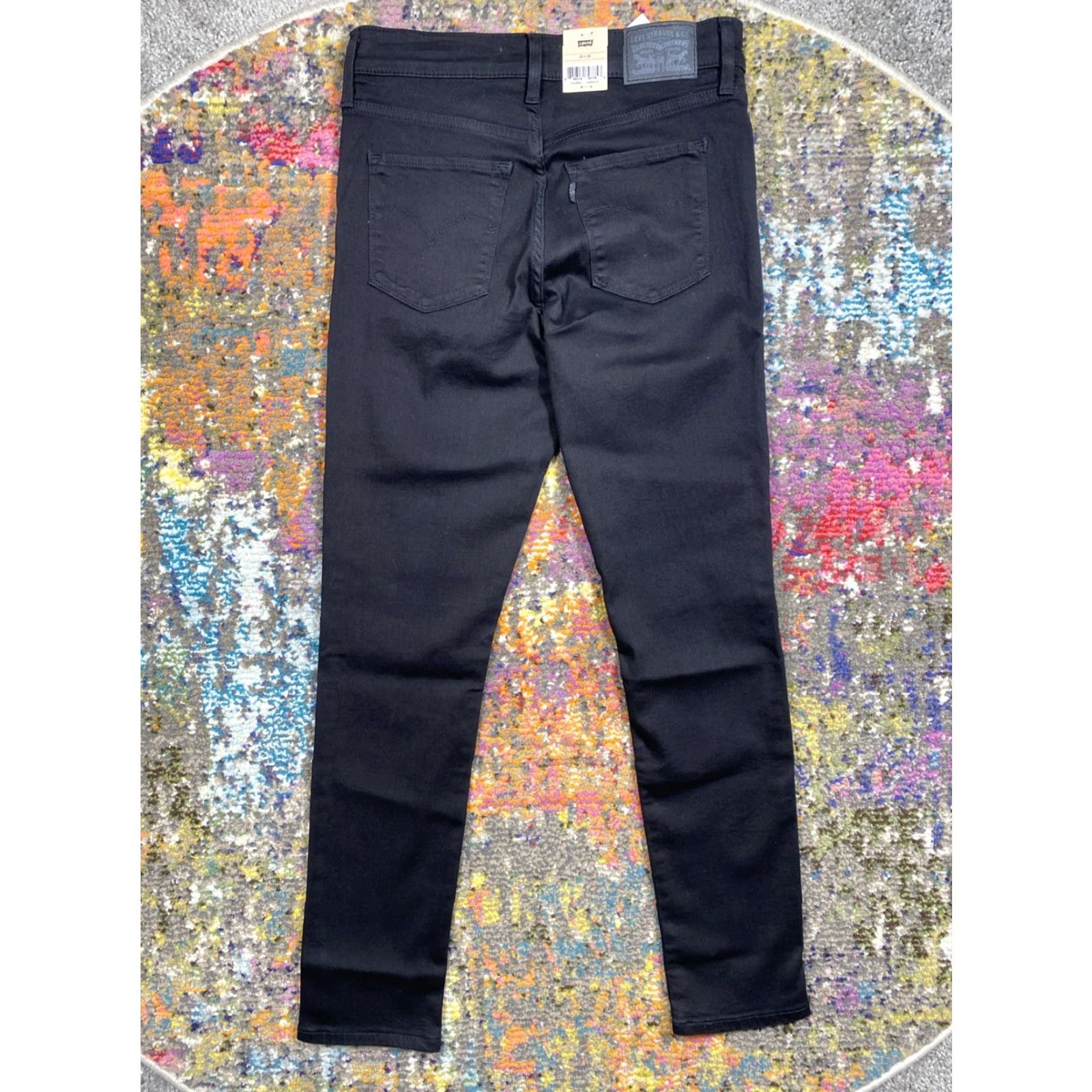 Levi's Levi's Womens 311 Shaping Skinny Jeans Black Mid Rise 28x28 Regular Denim Zip Shoes Logo 5-Pocket Womens Jeans Size 28" / US 6 / IT 42 - 3 Thumbnail