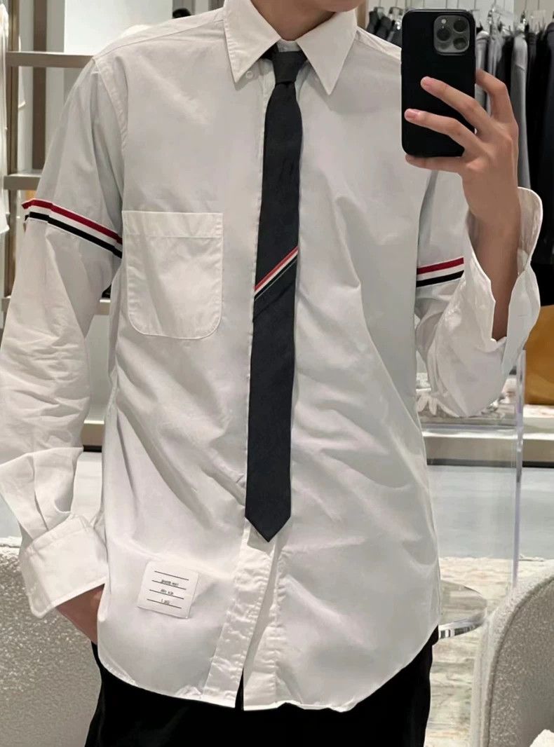 Thom Browne Thom Browne Rare white double-sleeved shirt 2503-Nextarrow Size US XS / EU 42 / 0 - 6 Thumbnail
