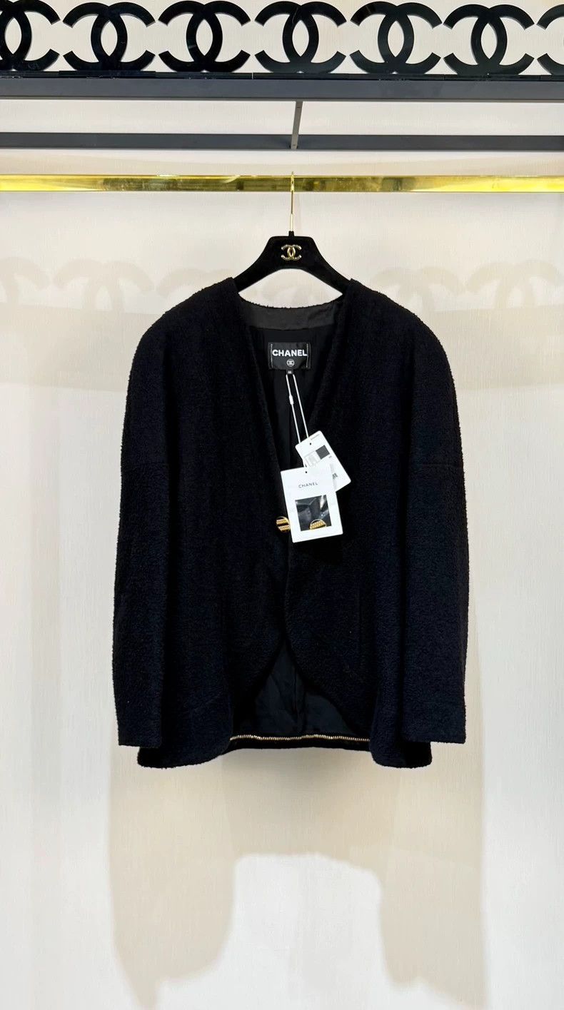 Chanel Chanel 19 Egypt Series Black Tweed Single Button Jacket Size L / US 10 / IT 46 - 1 Thumbnail