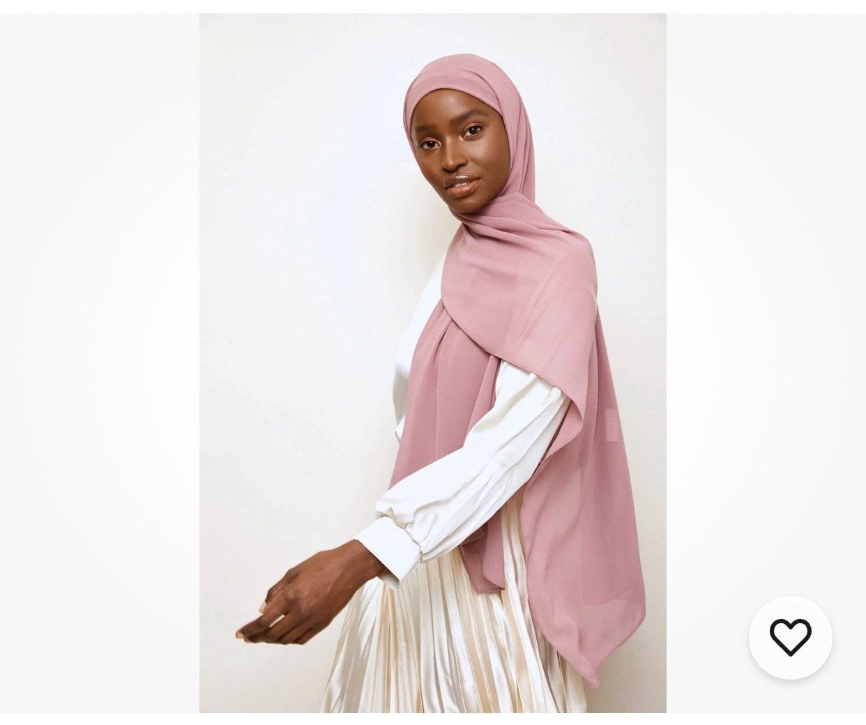 Other VOILE CHIC Premium Chiffon Light Pink Hijab Scarf For Women Size ONE SIZE - 1 Thumbnail