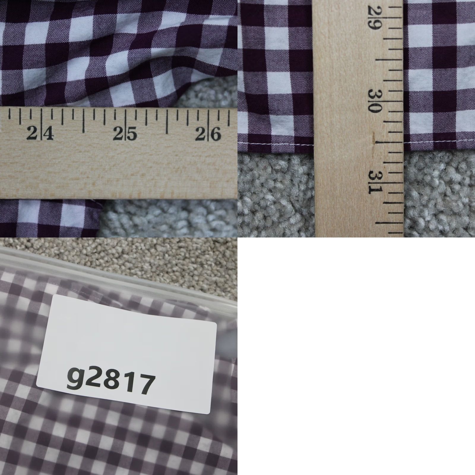Bonobos Bonobos Shirt Mens XL Red/White Gingham Button-Down Long Sleeve Cotton L/S Standard Fit Regular Mens XL Red White Bonobos Slim Fit Style Shirt Size US XL / EU 56 / 4 - 9 Thumbnail