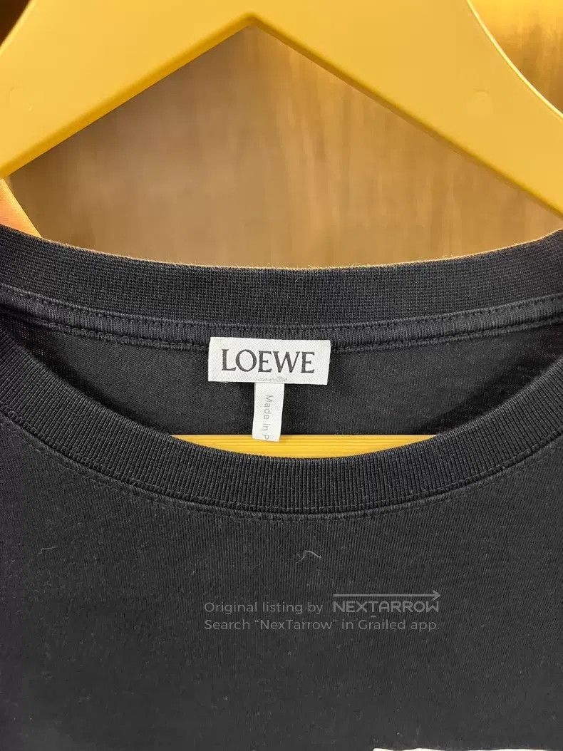 Loewe Loewe Black short-sleeve T-shirt, 100% cotton, chest fake Size US M / EU 48-50 / 2 - 3 Thumbnail
