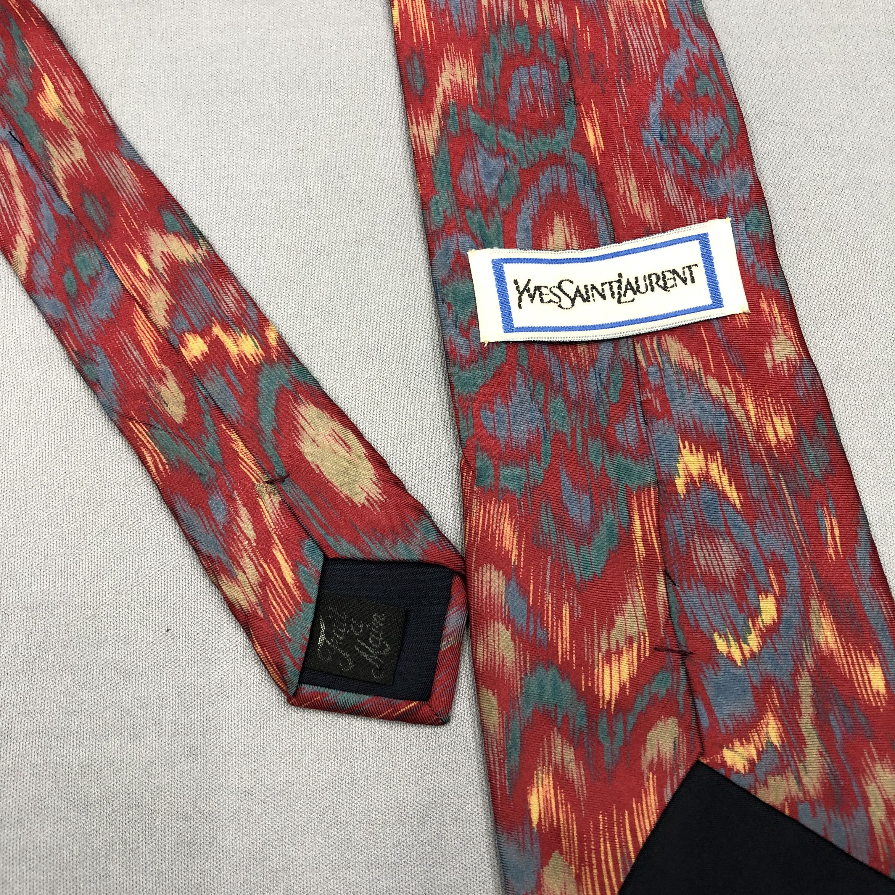 Yves Saint Laurent Vintage Yves Saint Laurent SILK Necktie YSL Cravate Silk Tie Size ONE SIZE - 4 Thumbnail