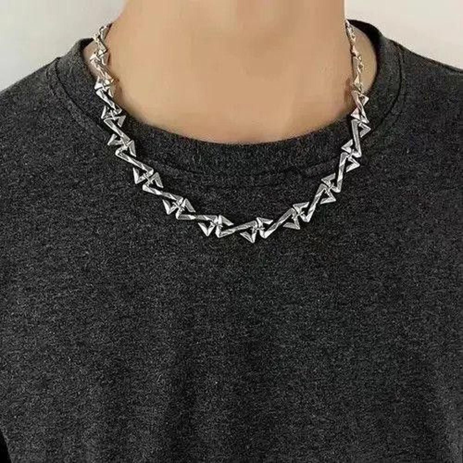 Jewelry Chain Link Silver Bracelet, Men's