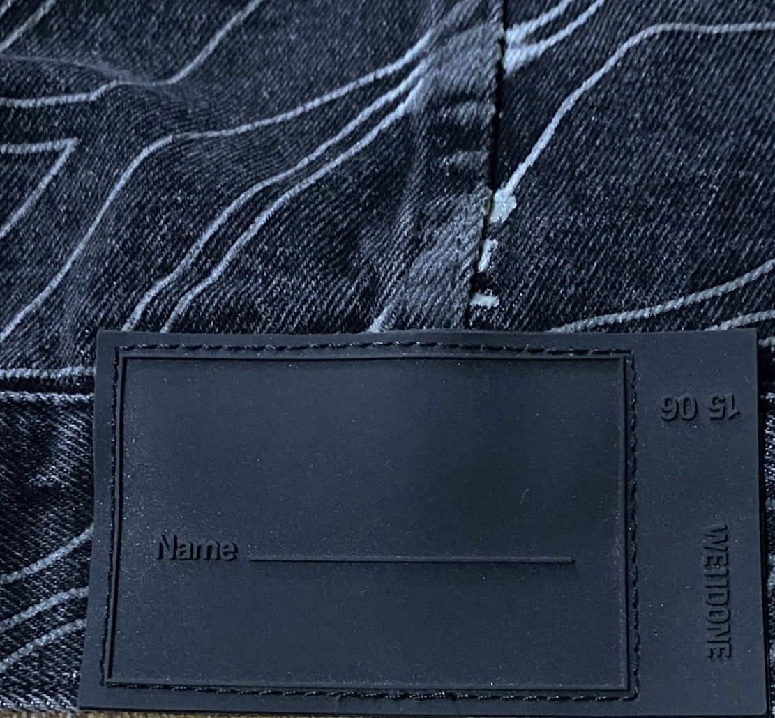 WE11DONE WE11DONE GLOW IN THE DARK LOGO PATTERN DENIM JACKET Size US M / EU 48-50 / 2 - 3 Thumbnail