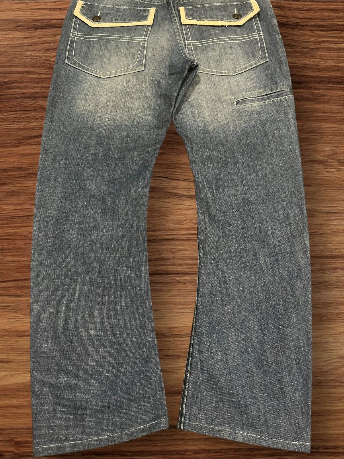 Japanese Brand ⚡️Sick⚡️Japanese Brand Jehova Checkered Distressed Curve Jeans Size US 32 / EU 48 - 10 Thumbnail