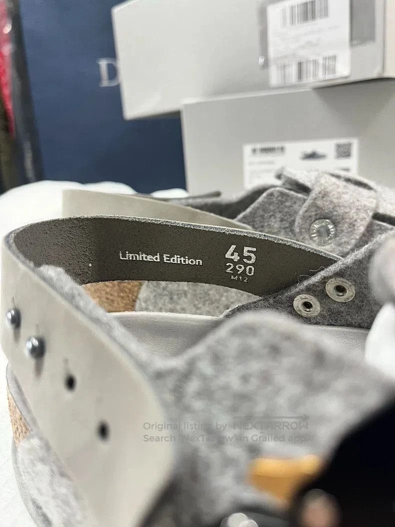 Dior Dior Birkenstock Tokio Mules in Grey. Size US 11 / EU 44 - 6 Thumbnail