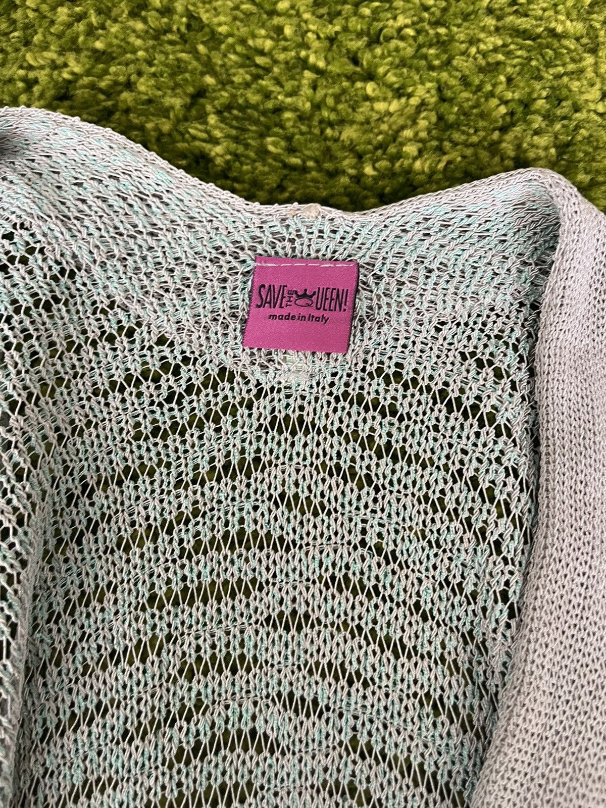 Designer Save the Queen avant garde cardigan poncho Size L / US 10 / IT 46 - 4 Thumbnail