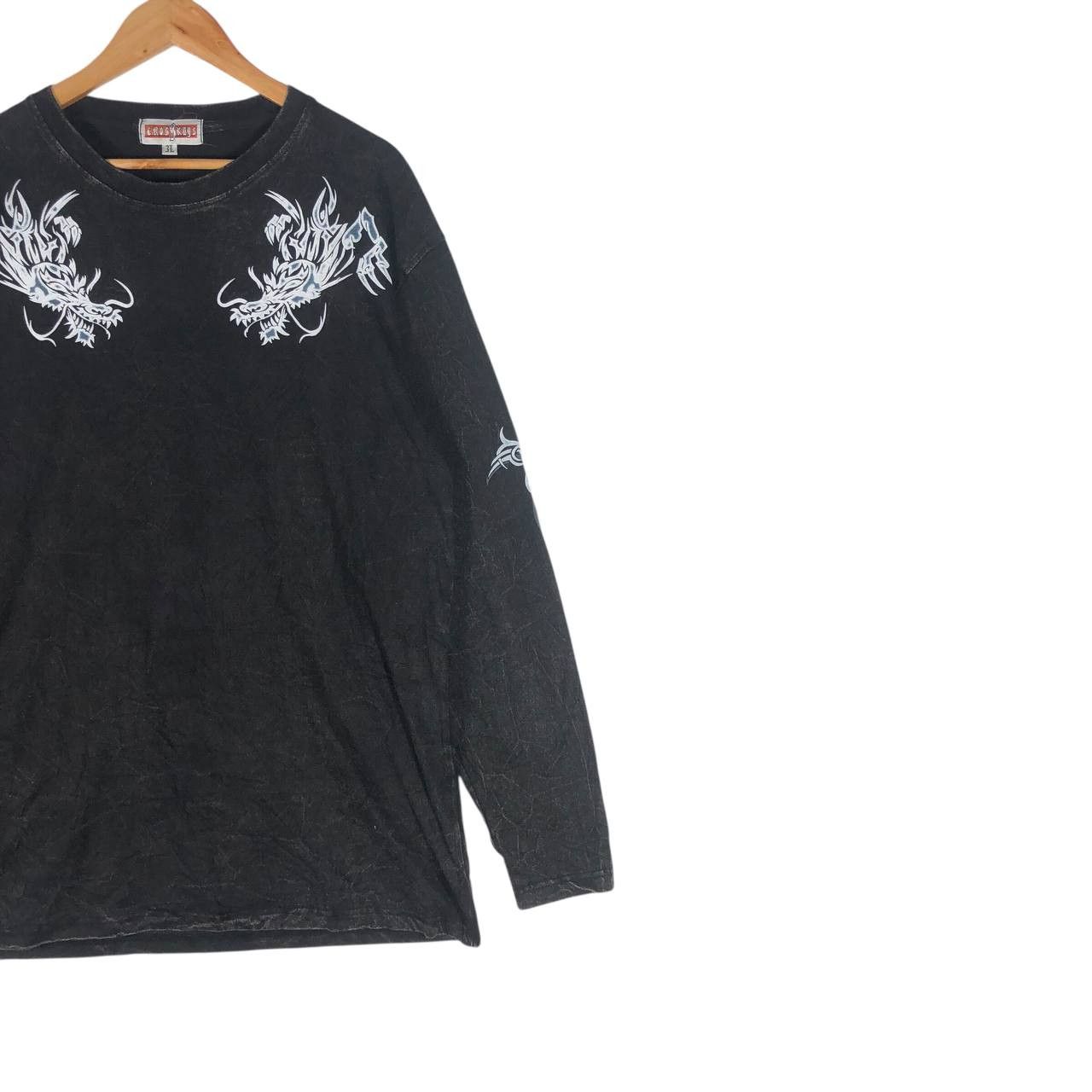 Japanese Brand × Vintage Vintage Crosskeys Sukajan Dragon Long Sleeve T-Shirt Size US L / EU 52-54 / 3 - 4 Thumbnail
