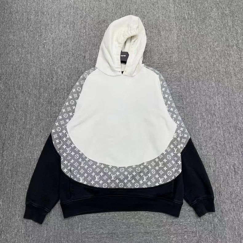 Louis Vuitton Louis Vuitton Black and white circular cut hoodie 2501-Next Size US XXL / EU 58 / 5 - 2 Thumbnail