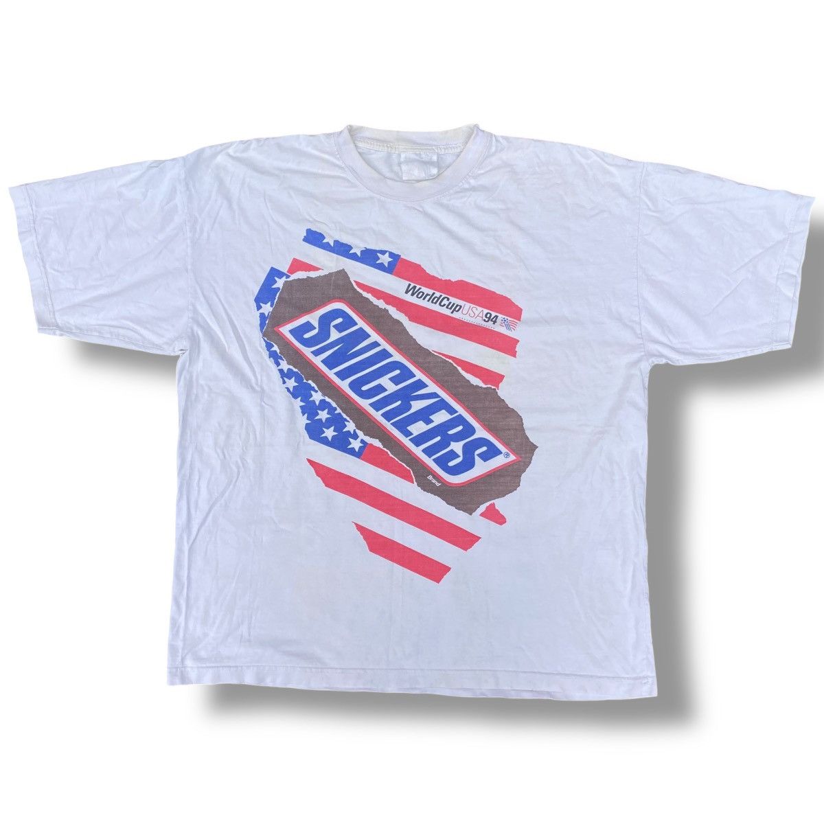 Vintage Vintage 90s Snickers Promo Fifa Worldcup USA 1994 Shirt.#E9 Size US XXL / EU 58 / 5 - 1 Thumbnail