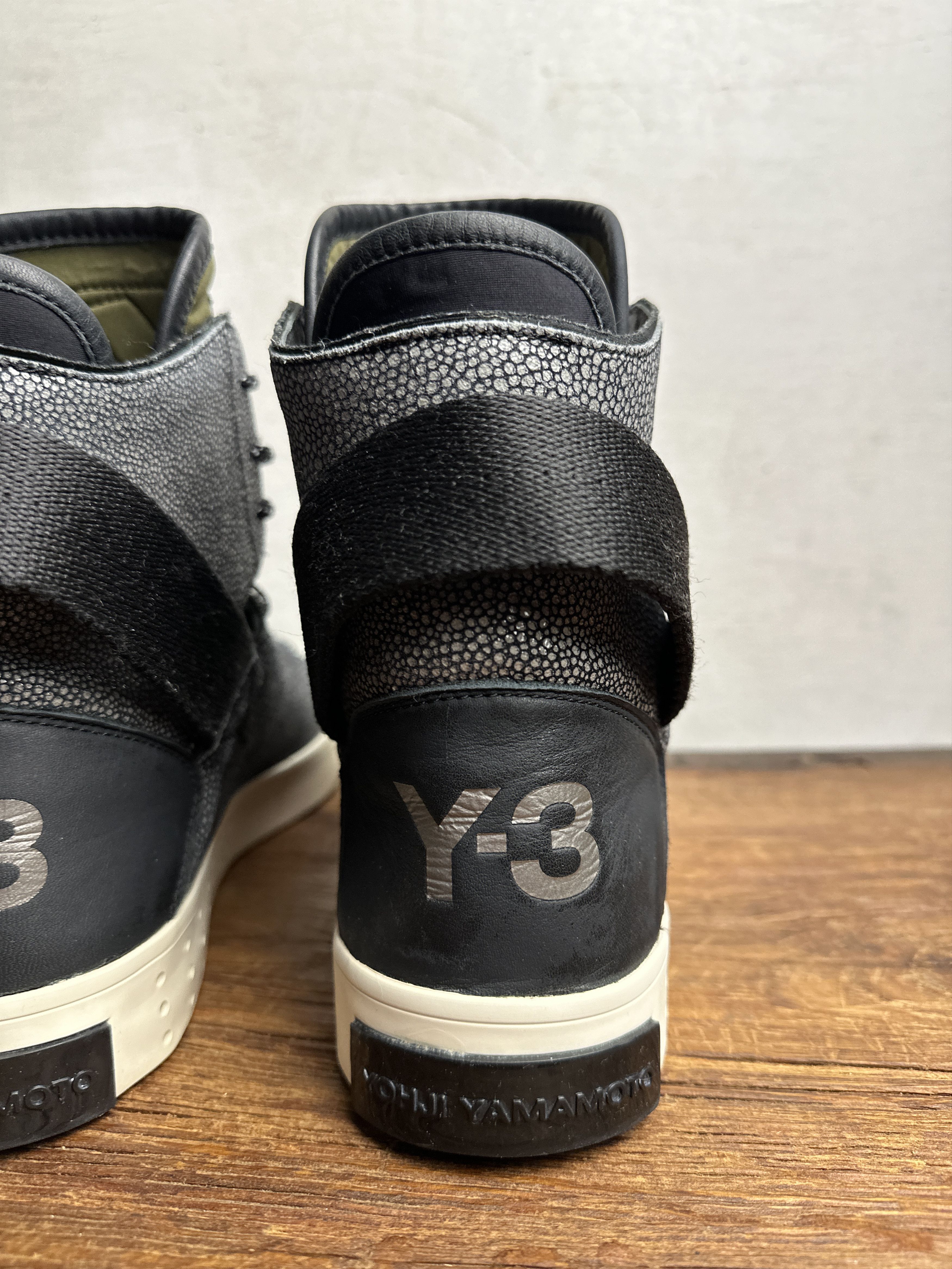 Adidas Adidas Y-3 Laver Hi-Top Green Sneakers Size US 10.5 / EU 43-44 - 6 Thumbnail