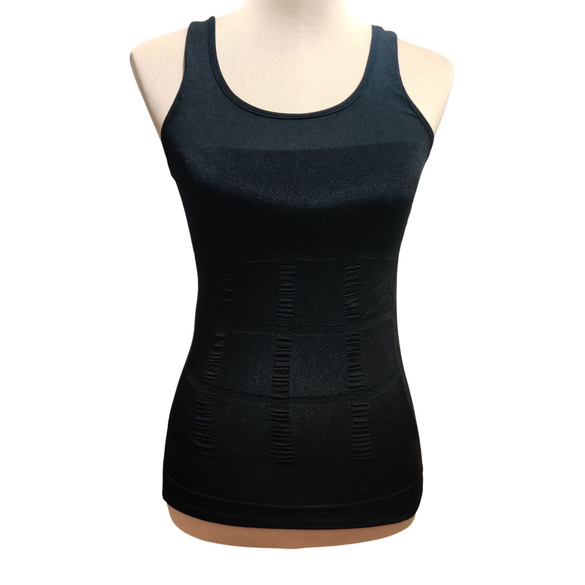 Other Black M Shaping Tank Top Moderate Compression Ribbed Control Size ONE SIZE - 1 Thumbnail