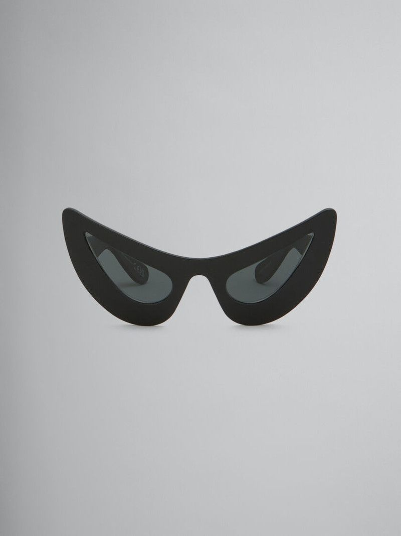Marni o1w1db11125 Size :OS /Char Dham Leather Sunglasses in Black Size ONE SIZE - 1 Thumbnail