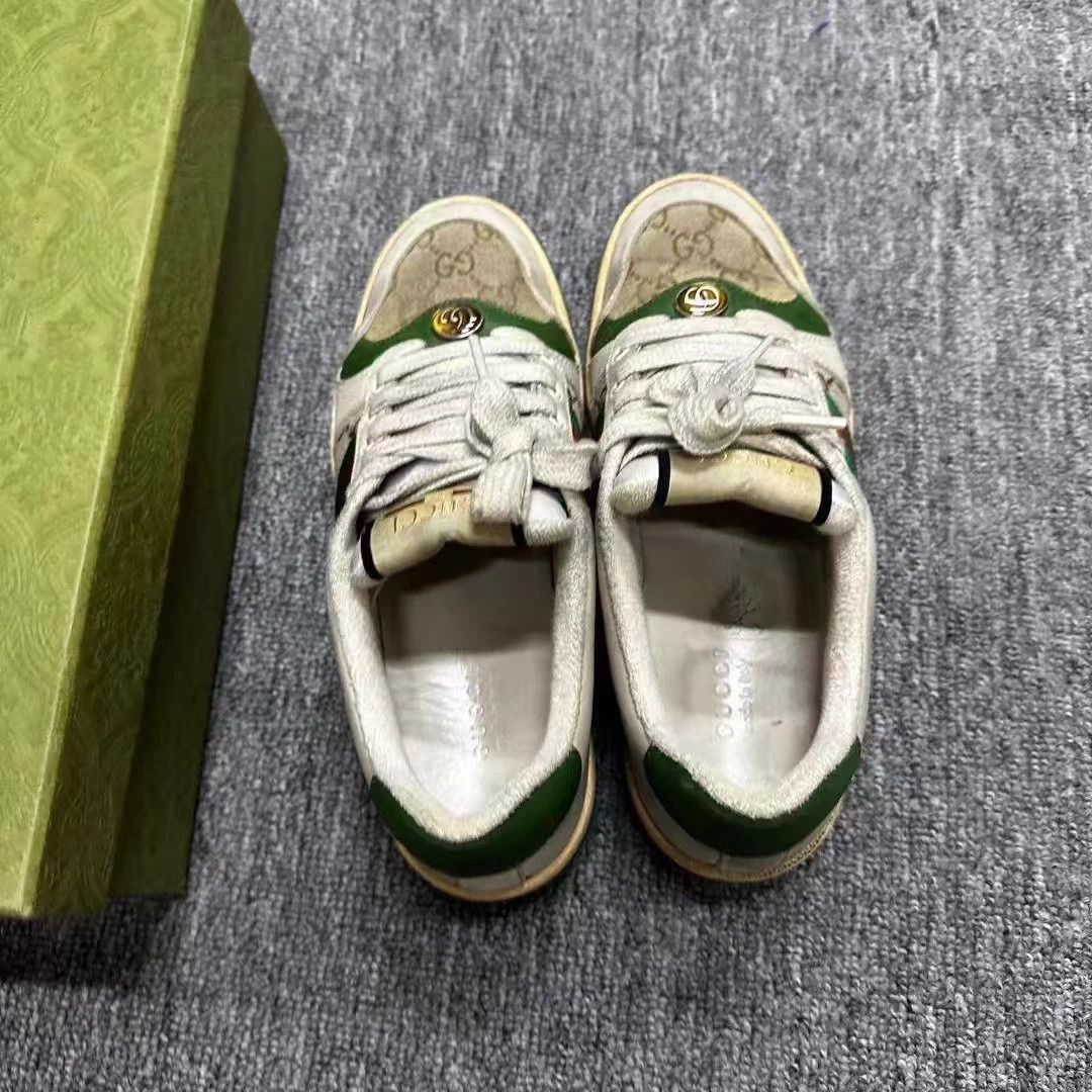 Gucci Gucci GG Distressed Sneakers 95 New 37 box & accs Size US 6 / IT 36 - 5 Thumbnail