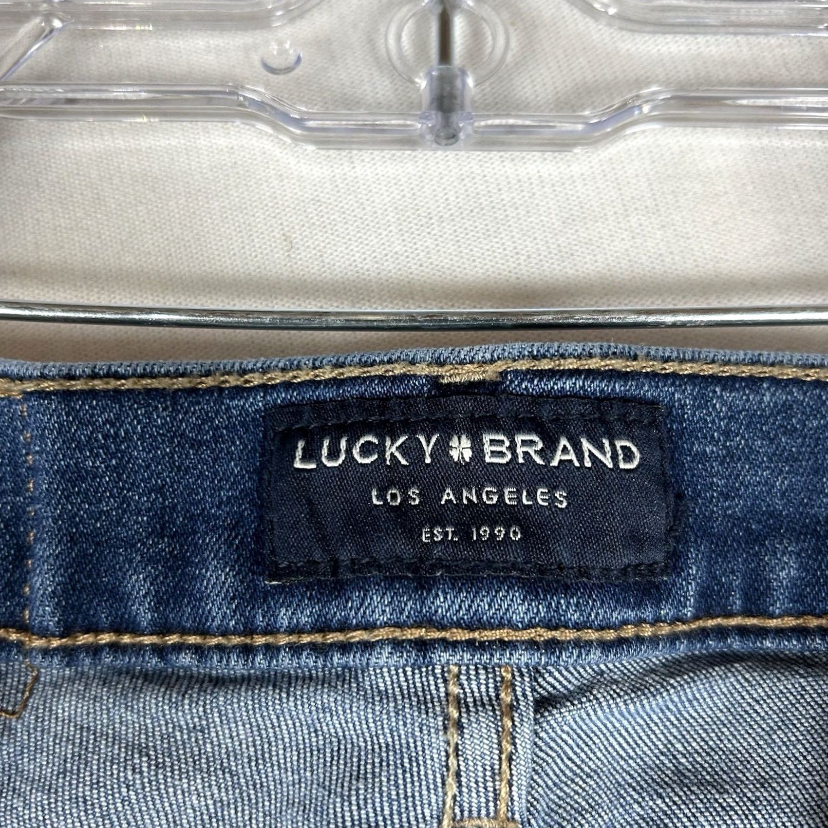 Lucky Brand Lucky Brand Bridgette Skinny Jeans Womens 4 Blue Denim Ankle High Rise 27in 5-Pocket Cotton Elastane Slim Crop Vintage No Size 27" / US 4 / IT 40 - 5 Thumbnail